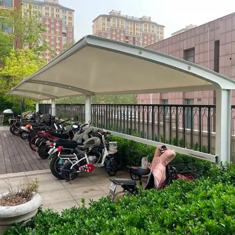 方正县膜结构电动车棚